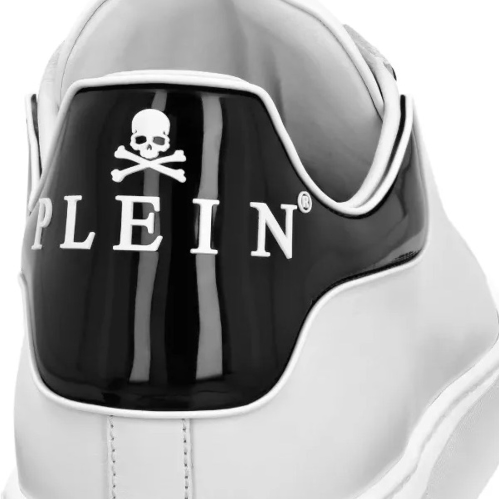 Philipp Plein Big Bang Runner White/Black Leather Sneakers - Picture 4 of 6